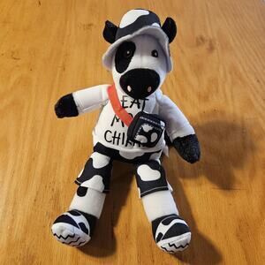 Chick-fil-A Eat Mor Chikin Cow Plush Stuffed Animal Bucket Hat Crossbody Toy
